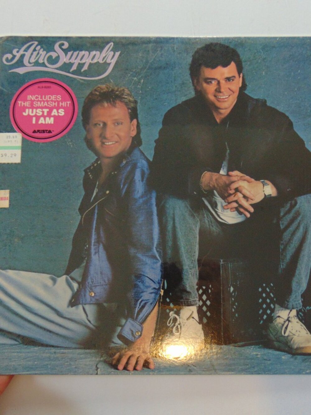 Vintage Air Supply 1985 Vinyl LP Just As I Am Arista Original Shrink